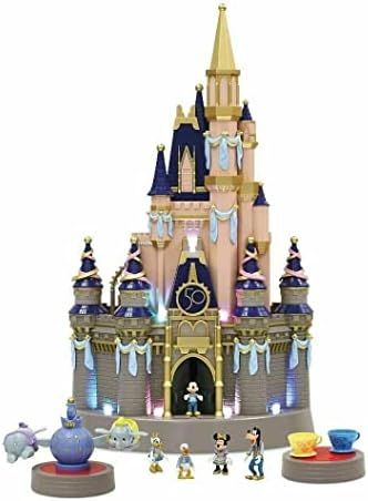 2021 Disney Parks 50th Anniversary Cinderella Castle Playset 23” Light Up | Amazon (US)