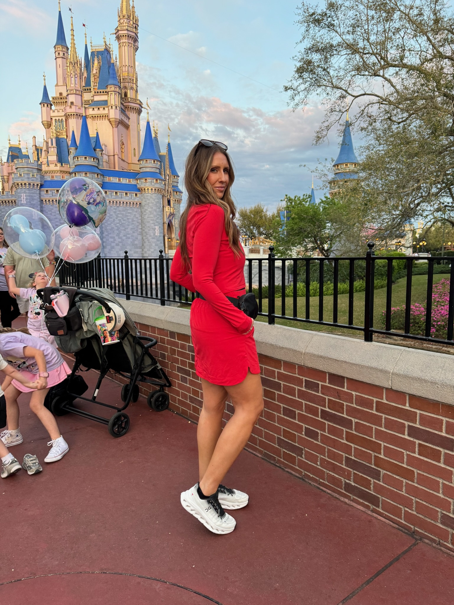 My go to working out outfit & travel wear! These shoes are so pretty and comfortable, the best running shoes. Love this red color skirt and long sleeve jacket. Perfect for walks, running errands, pickup and drop offs, on the go days! 

Mom approved everyday must have red shorts shoes running wear red elevated workout wear outfit of the day fitness goals women's wear running outfit mom approved Themominstyle 

#LTKmomlife #LTKootd #LTKActive