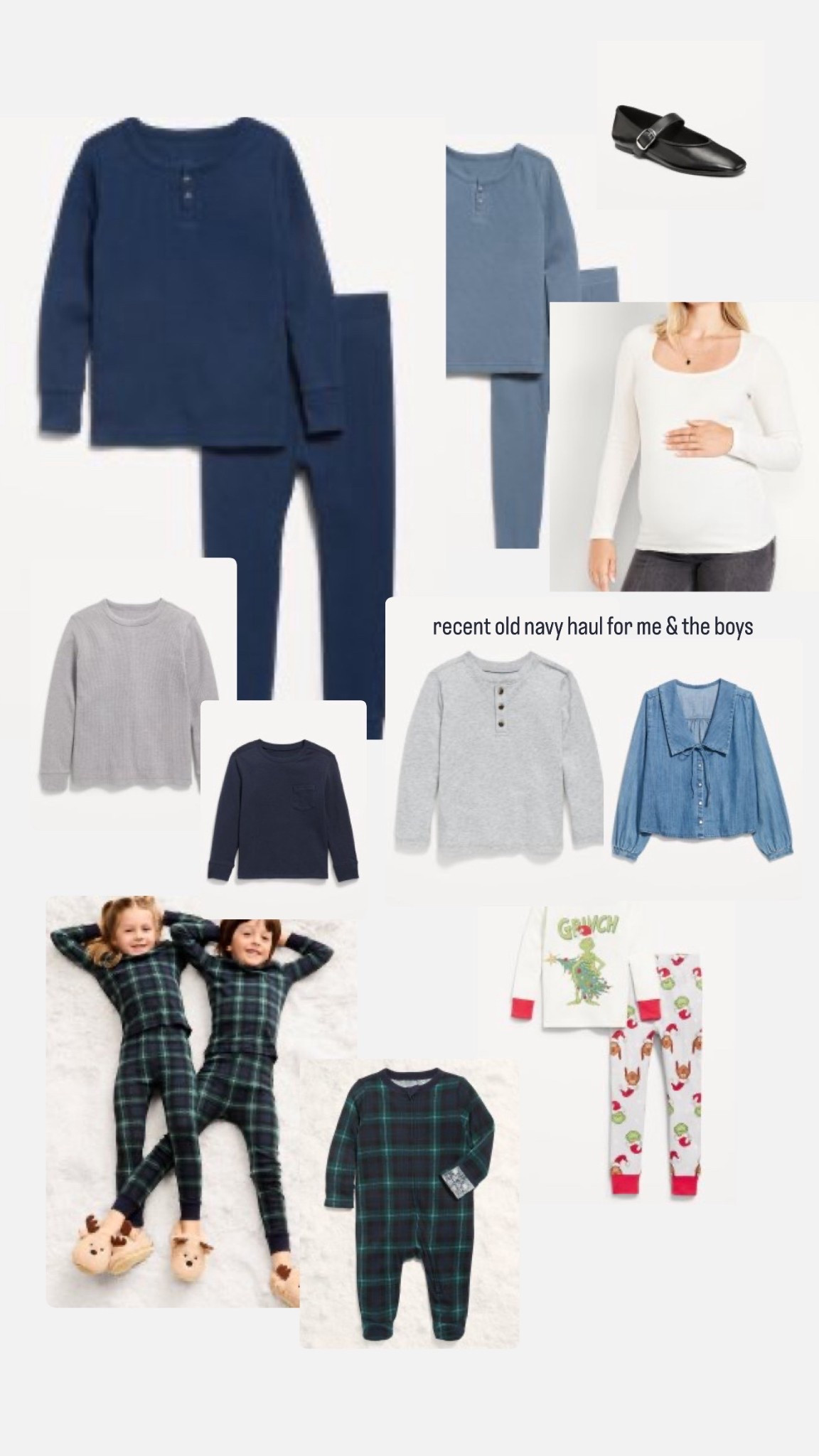 Recent old navy order for me & the boys!! 50% off

#LTKFamily #LTKBump #LTKKids