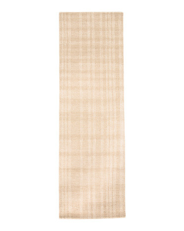 3x8 Wool Jaipur Grid Heavy Hand Tufted Runner | Marshalls