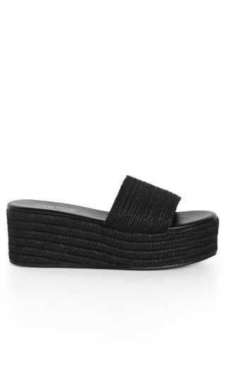 PLATFORM ISLAND - Black - 40 | City Chic Online