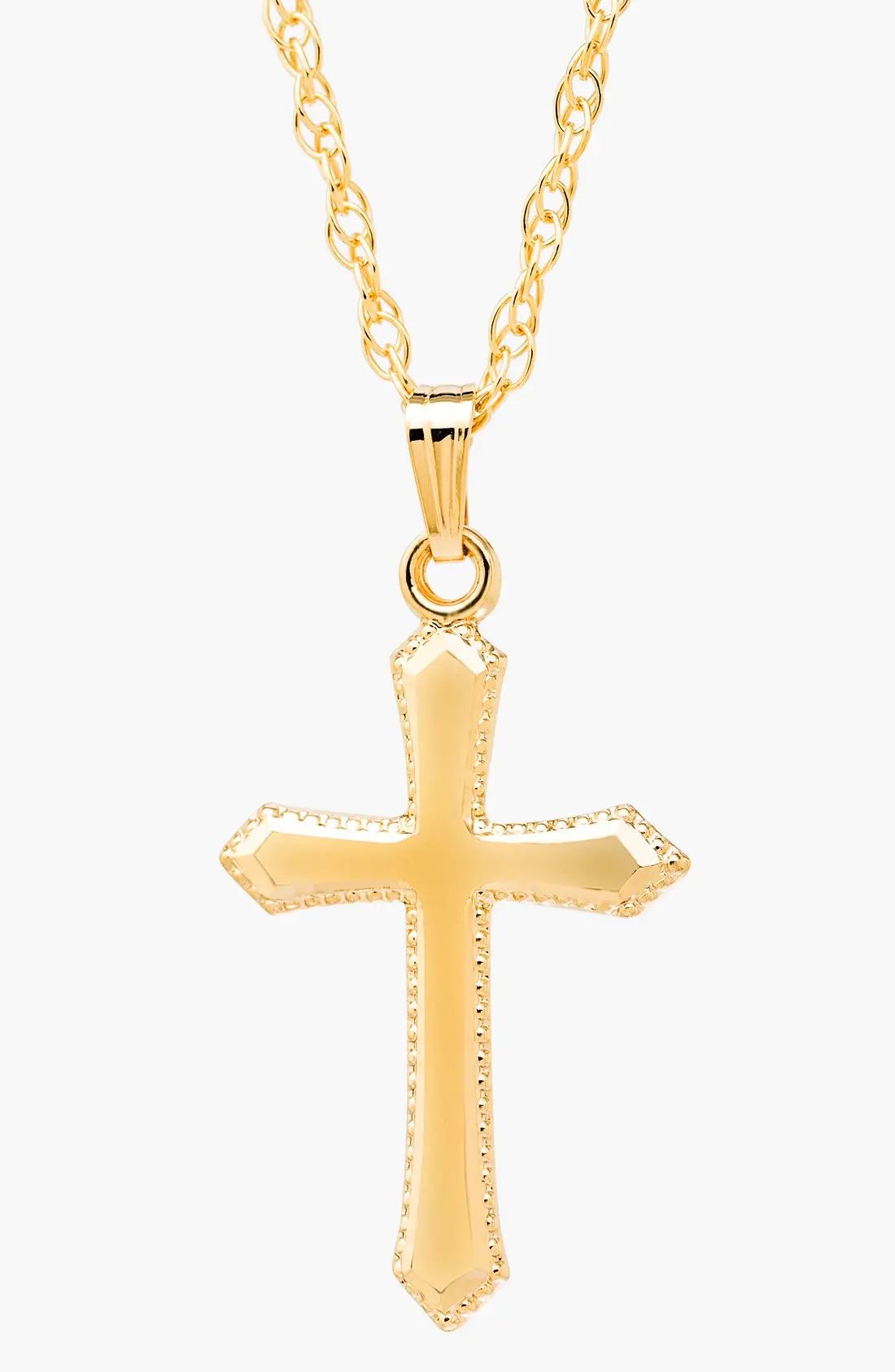 Girl's Mignonette 14K Gold Cross Necklace | Nordstrom