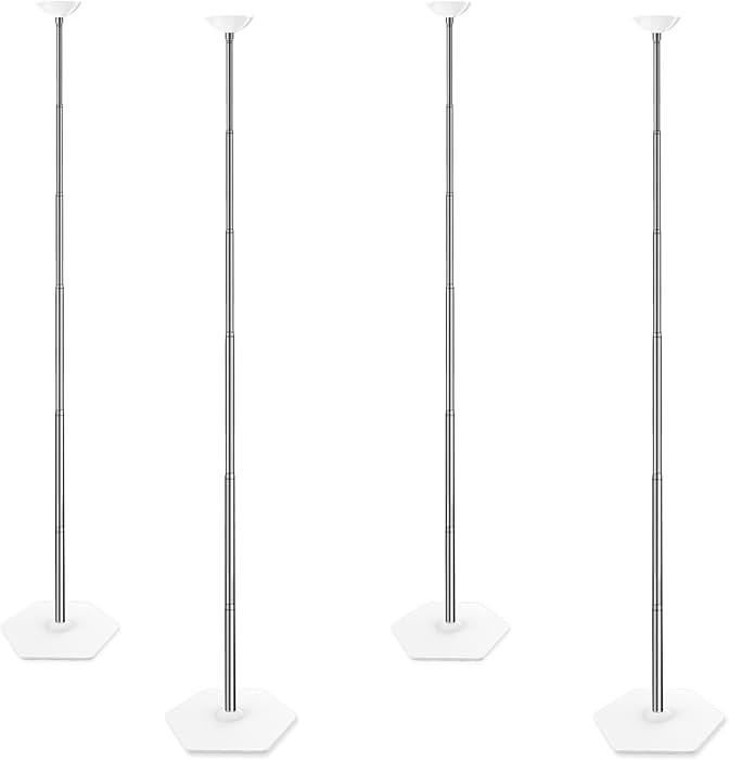 TEKXYZ Telescoping Balloon Stand Set of 4, 1.5ft to 7ft Free Adjustable Metal Balloon Column Stan... | Amazon (US)