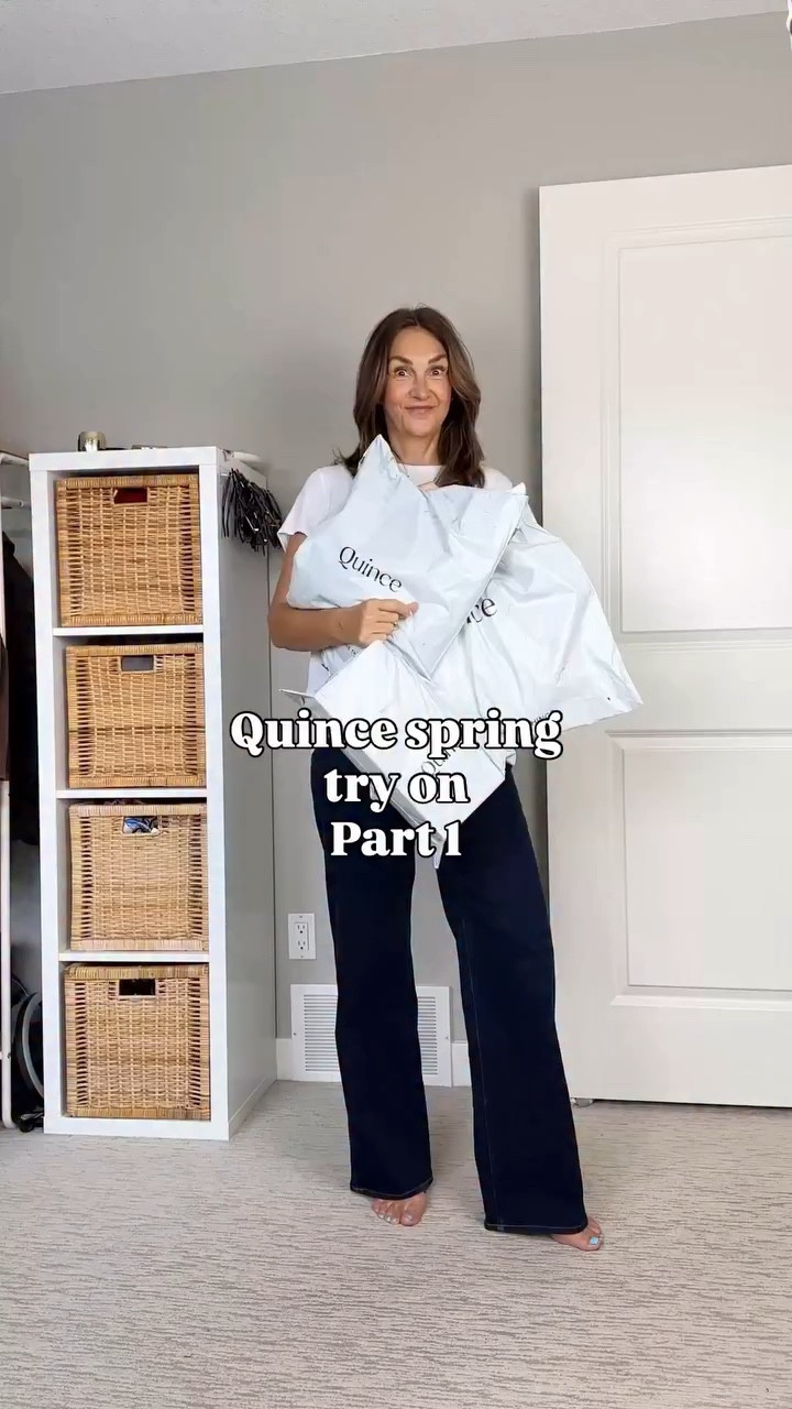 Cute new arrivals for spring from Quince! And they do free shipping and free returns even to Canada!
I’m 5’ 7” size 4ish wearing my usual size S in the pants (30” inseam, two shorter inseams also available), small in the black cashmere tee and blue dolman tee and M in the crew sweater (I have long arms).
The ballet flats fit tts, I got my usual 7.5, the suede loafers felt a little snug even though I had sized up to 8 (they don’t come in 1/2 sizes) but they will stretch with wear. Both were really comfortable.


#LTKootd #LTKSeasonal #LTKOver40