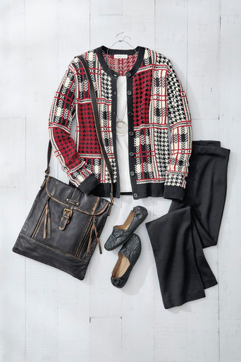 Checkmate Cardigan | Coldwater Creek