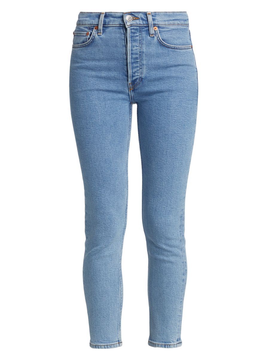 90s Stretch High-Rise Ankle Jeans | Saks Fifth Avenue