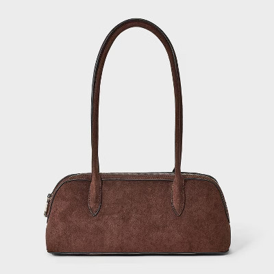 Long Handle Satchel Handbag - A New Day™ Brown | Target