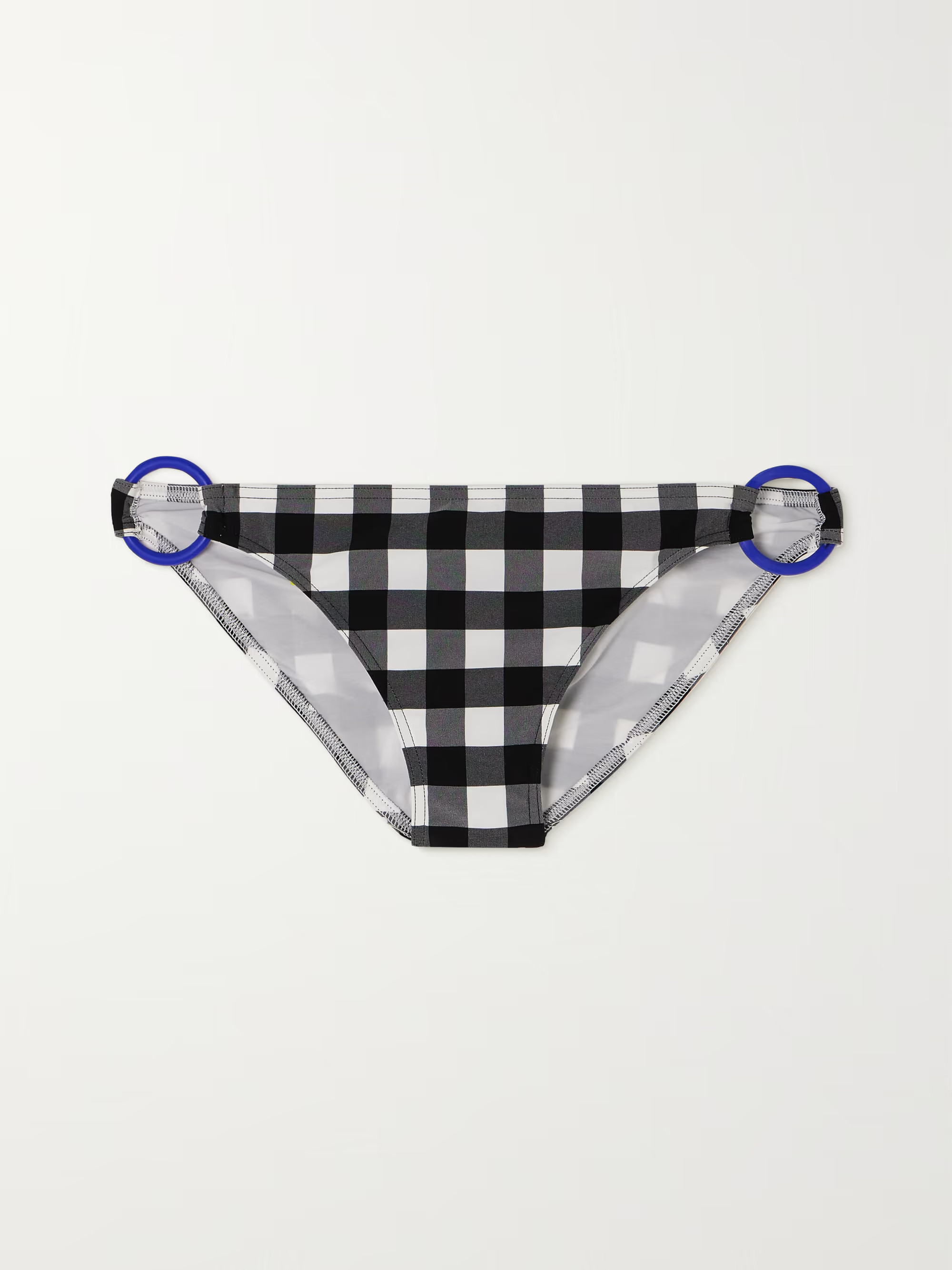 Memphis Folie embellished gingham bikini briefs | NET-A-PORTER APAC