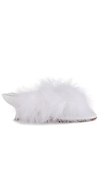 Pom Kitten Heel Mule in White | Revolve Clothing (Global)