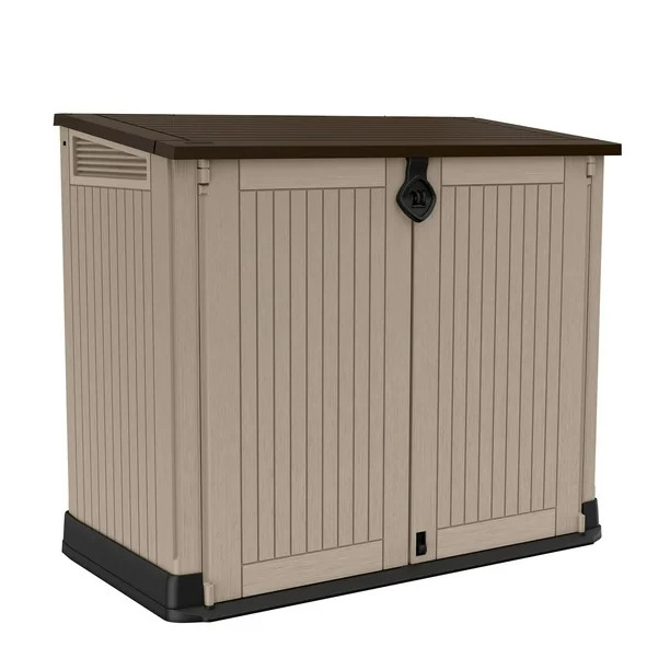 Keter Store-It-Out Midi 30-Cu Ft All-Weather Resin Storage Shed, Beige | Walmart (US)