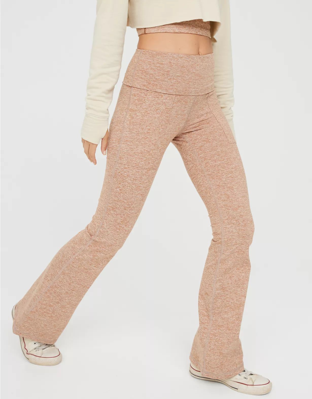 OFFLINE The Hugger High Waisted Foldover Flare Legging | American Eagle Outfitters (US & CA)