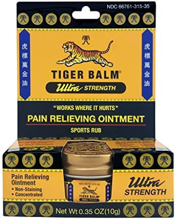 Tiger Balm Pain Relieving Ultra Strength, 10g – Soothing & Ultra Strength Muscle Rub Ointment ... | Amazon (US)