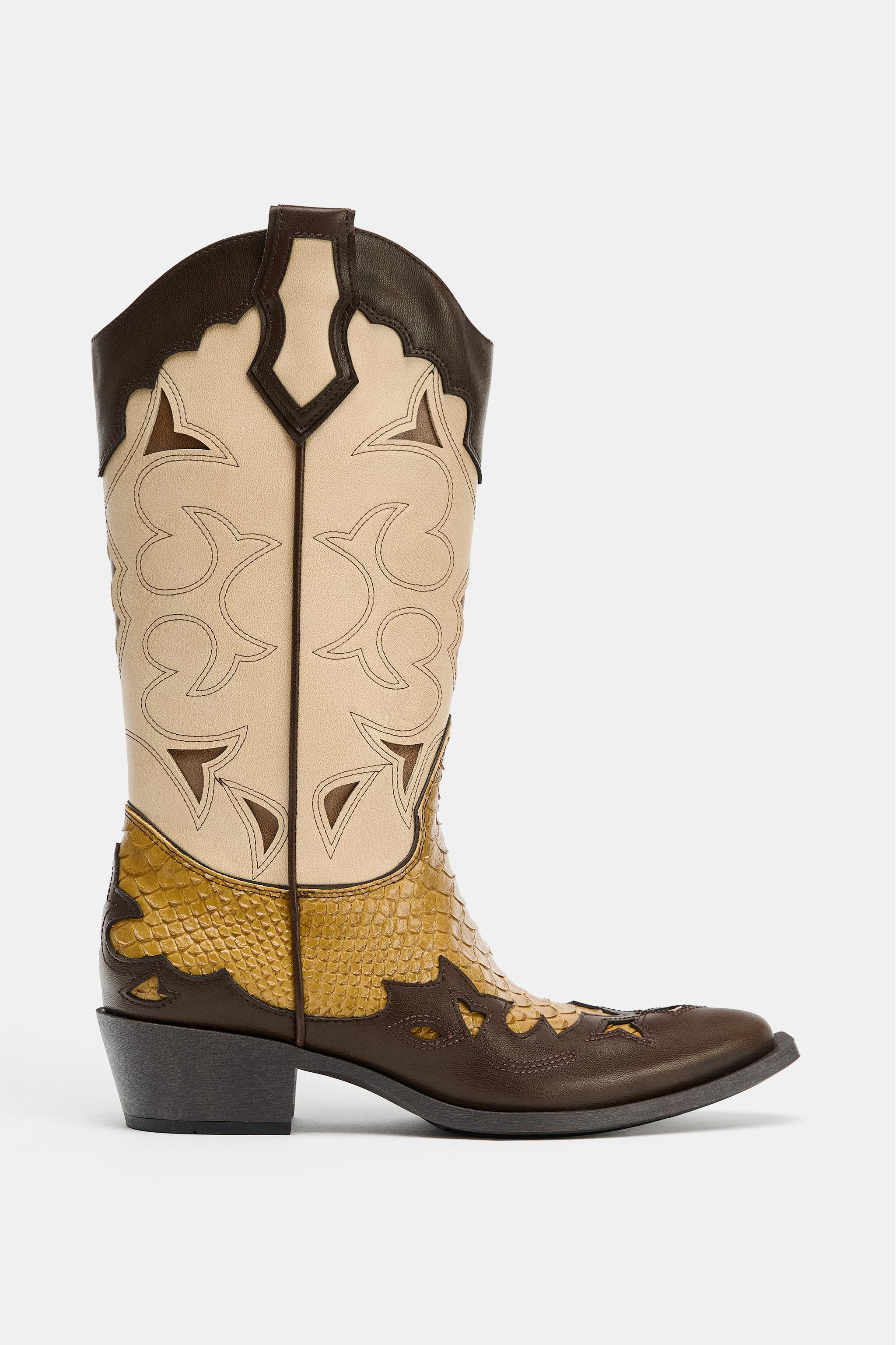 COMBINED COWBOY BOOTS | Zara US