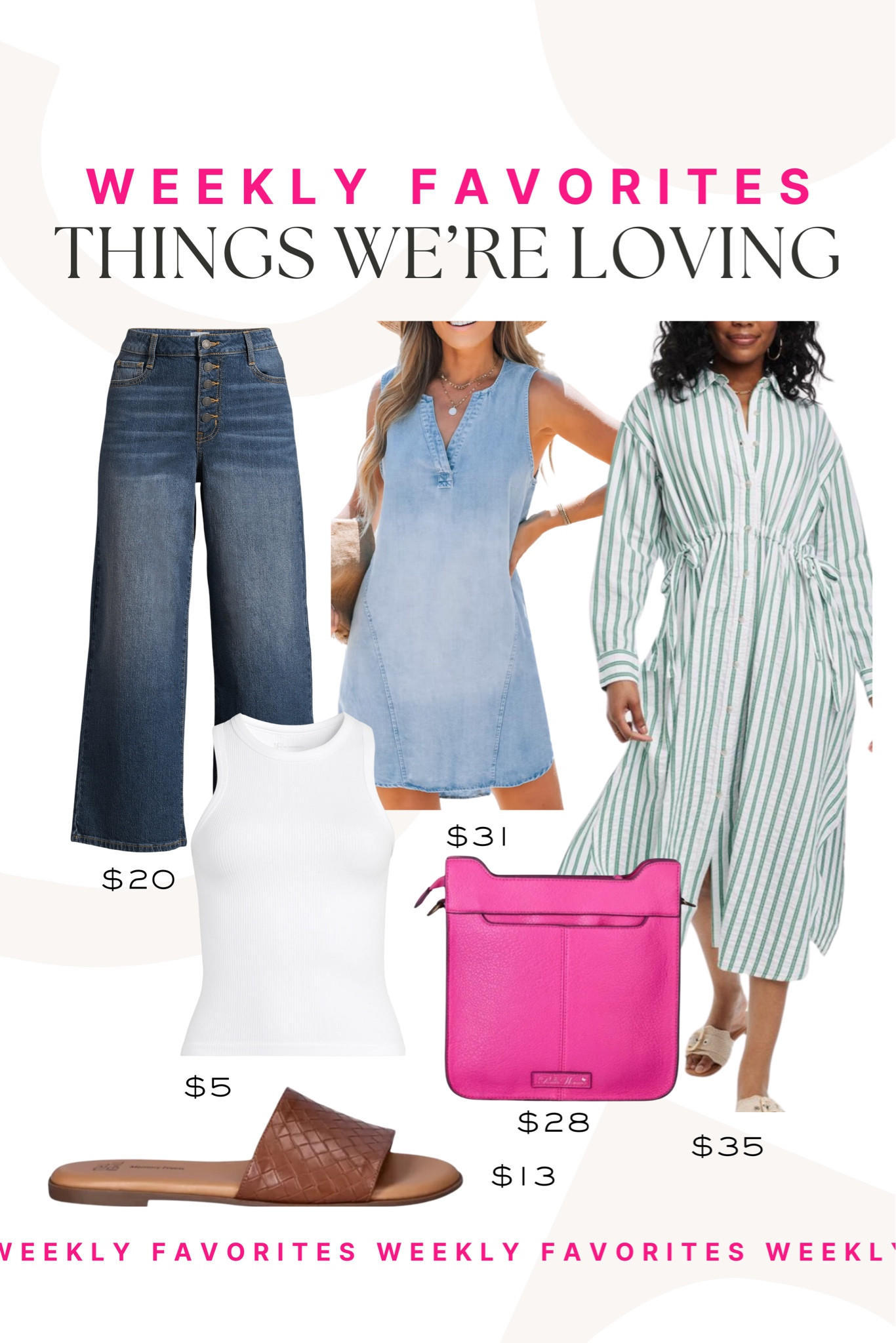 Our favorites from the last week! This Target dress is such a find! 

Target fashion, most loved, Walmart fashion, denim, spring style, trending fashion

#LTKSeasonal #LTKstyletip