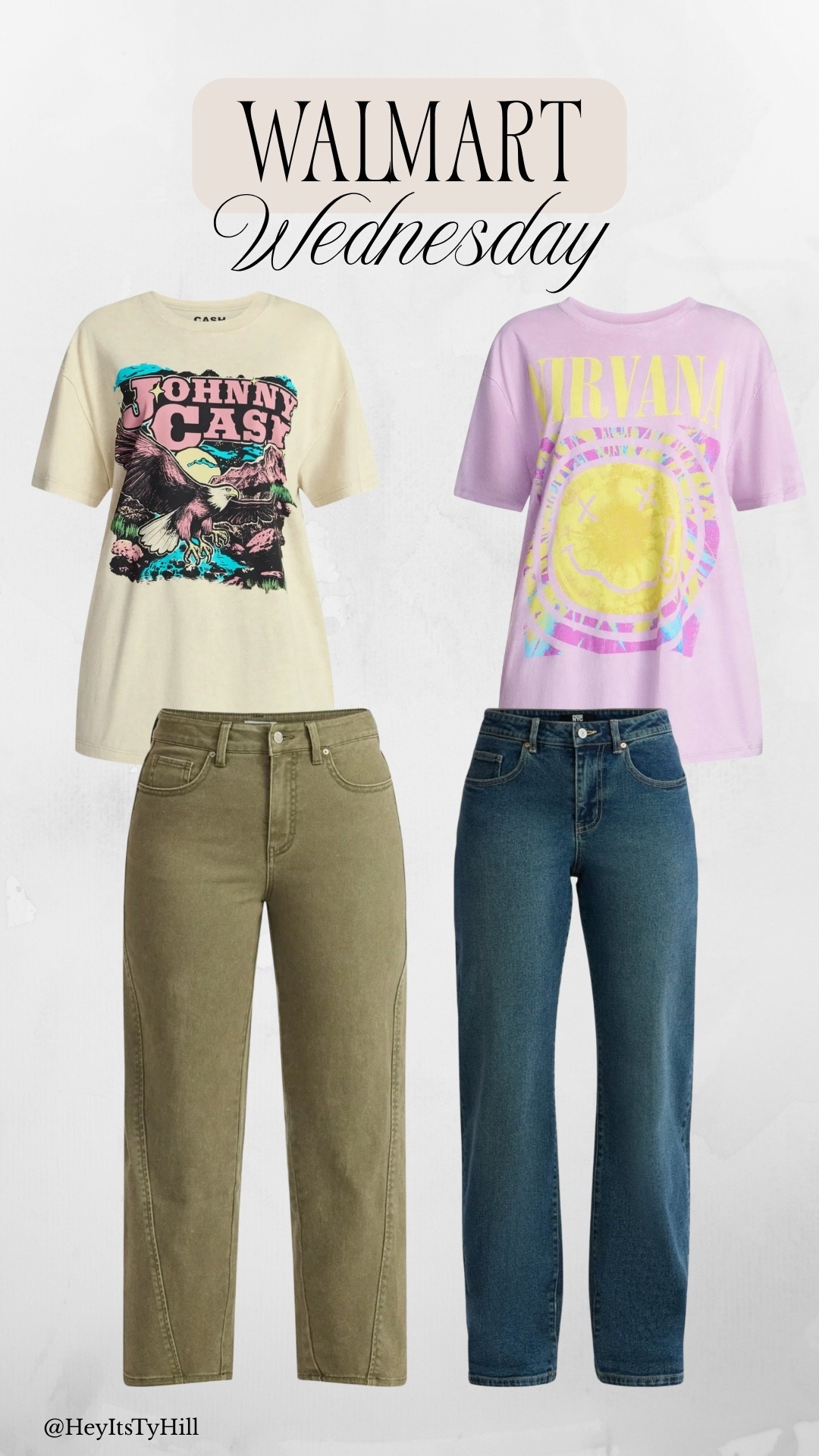 Walmart Wednesday finds I’d wear on repeat 💙✨

These graphic tees paired with the perfect denim are that easy go to combo when you want to look cute without overthinking it. Comfortable, flattering, and perfect for everyday plans, coffee runs, or casual weekends.

Such good staples to refresh your spring wardrobe 🌸

#graphictees #denimstyle #walmartfashion #casualoutfits #everydaywear #springoutfits #affordablestyle #outfitideas #stylefinds #wearonrepeat

#LTKSeasonal #LTKTravel #LTKootd