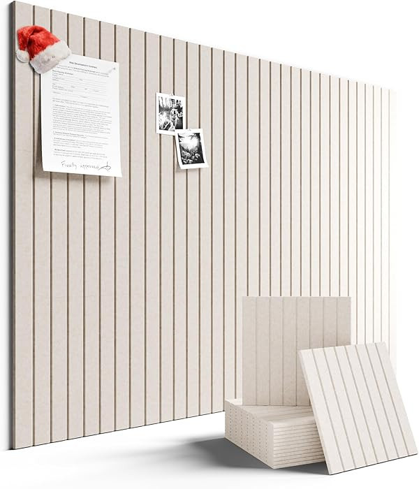 Large Felt Bulletin Board 48" x 36" Cork Board Alternative-12 Pack with 70 Safe Removable Adhesiv... | Amazon (US)