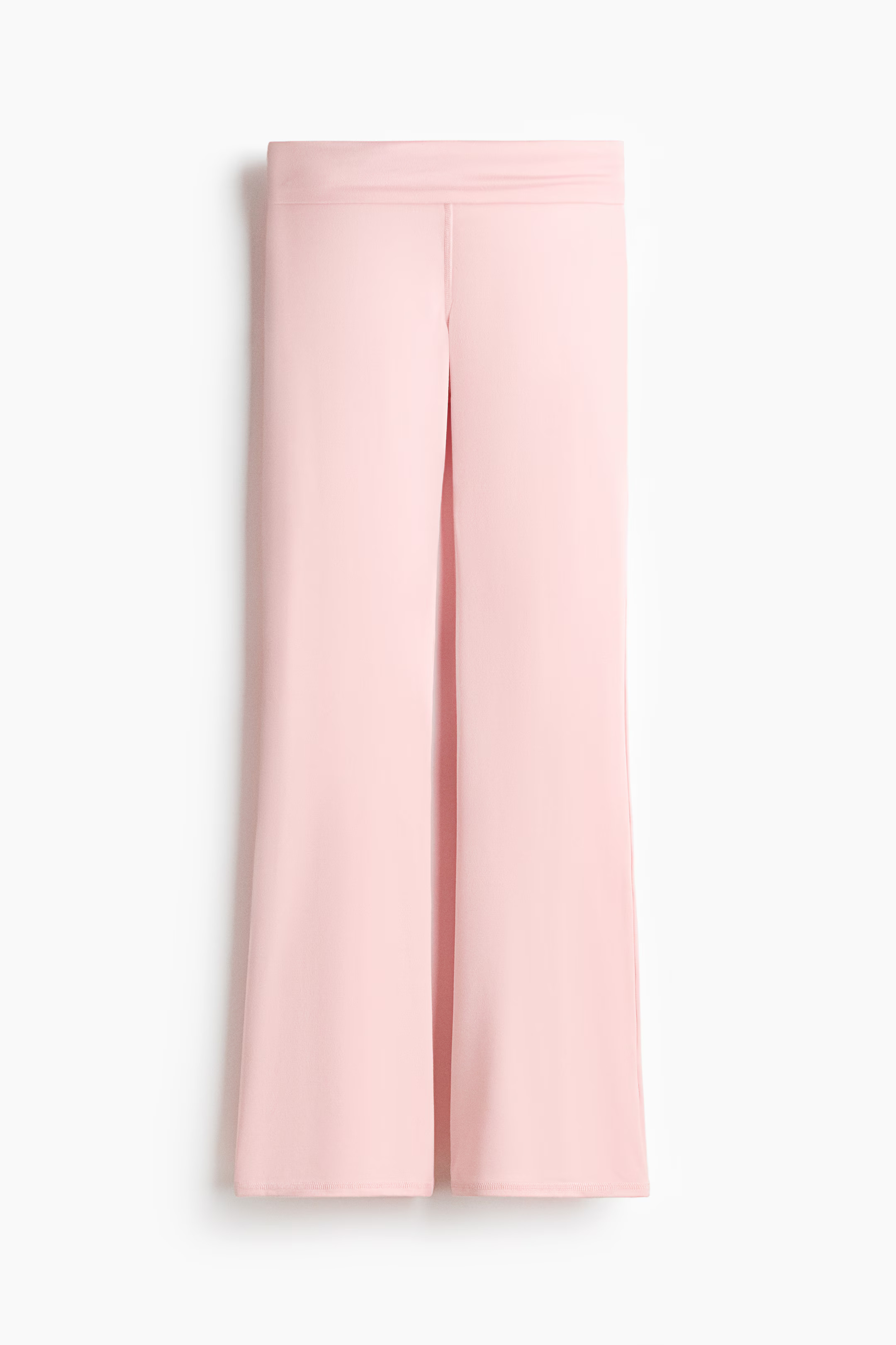 Flared brushed jersey trousers | H&M (UK, MY, IN, SG, PH, TW, HK)