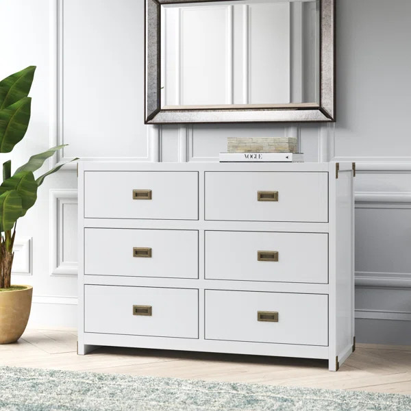 Hubble 6 Drawer Double Dresser | Wayfair Professional