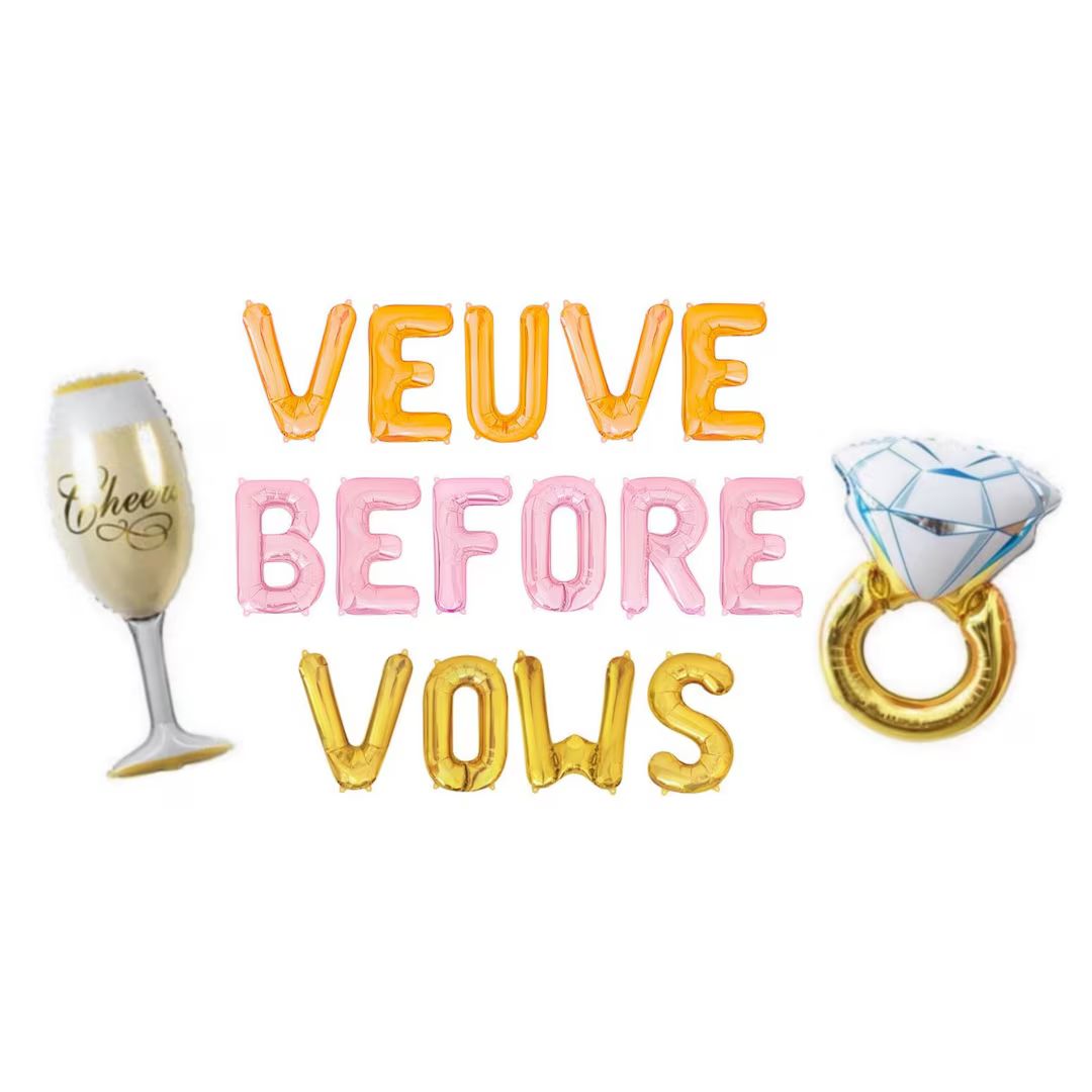 Veuve Themed Bachelorette Party Decorations Veuve Bach Party Decor Veuve Before Vows Bridal Showe... | Etsy (US)