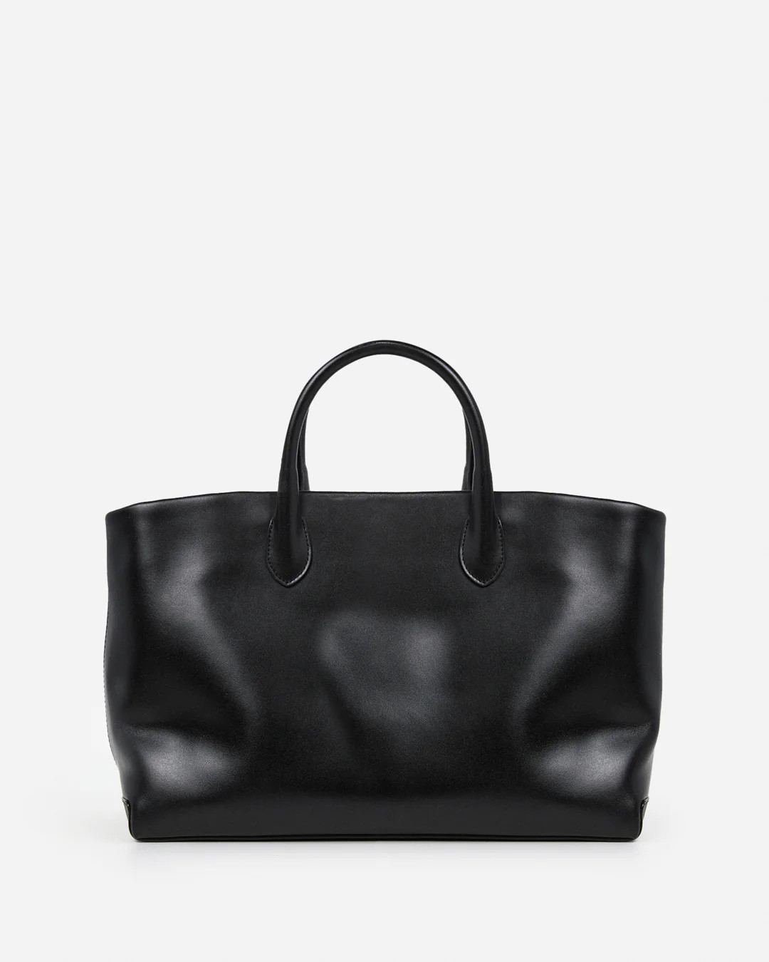 Lola Tote Leather Black | Flattered