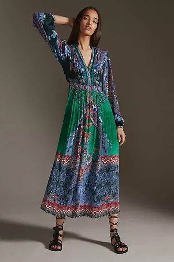 Patterned Maxi Dress | Anthropologie (US)