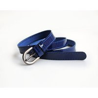 Navy Blue Patent Leather Belt, Skinny Waist All Sizes | Etsy (US)