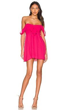 MORE TO COME Makaela Babydoll Dress in Hot Pink from Revolve.com | Revolve Clothing (Global)