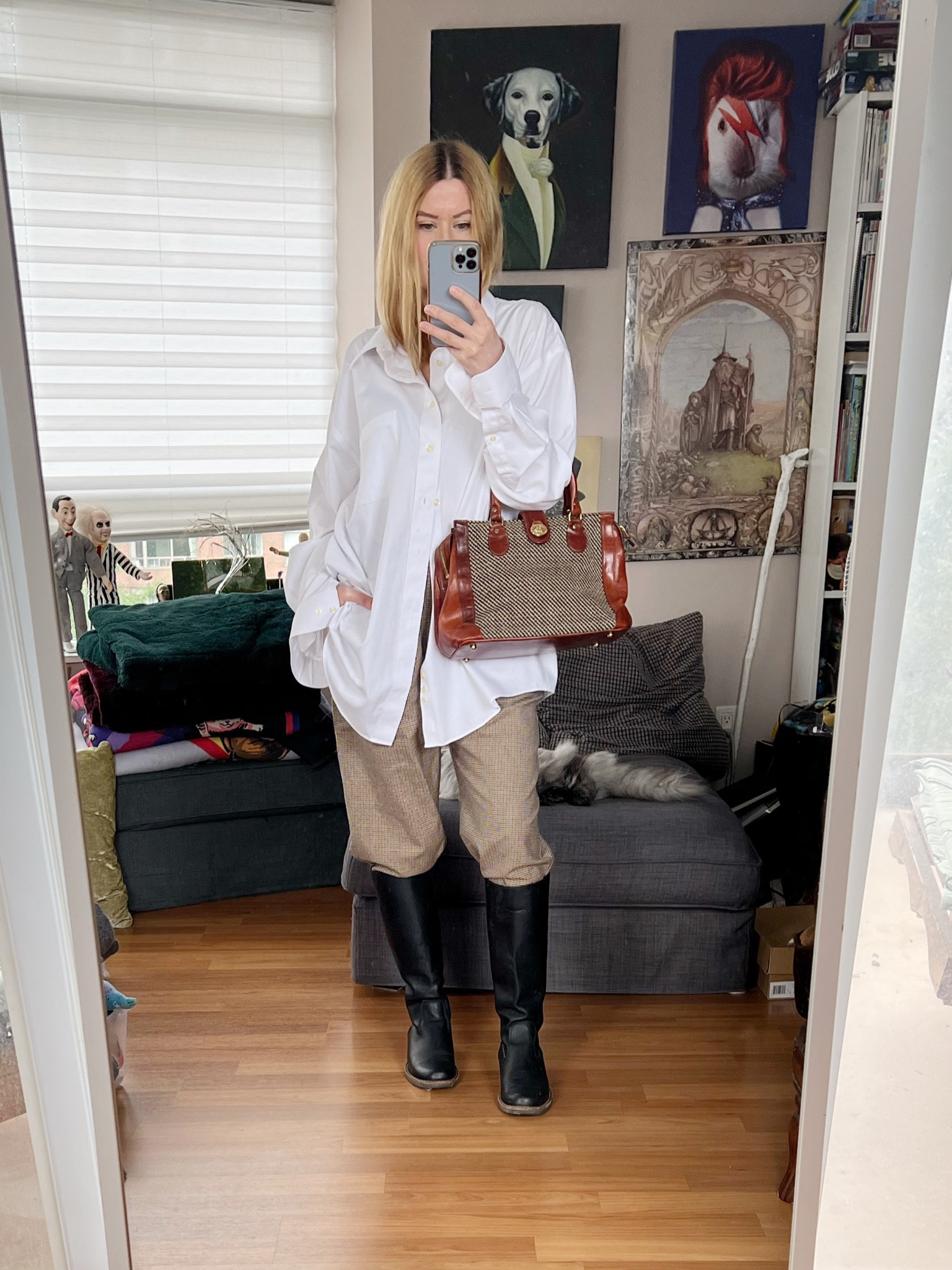 This whole outfit is thrifted and vintage pieces from head to toe.
90s Calvin Klein trousers and a 90s bag, vintage leather riding boots, and a men’s button up.

•
.  #falllook  #torontostylist #StyleOver40  #secondhandFind #fashionstylist #vintagestyle #FashionOver40  #90sstyle #90scalvinklein #ridingboots #MumStyle #genX #genXStyle #shopSecondhand #genXInfluencer #WhoWhatWearing #genXblogger #secondhandDesigner #Over40Style #40PlusStyle #Stylish40s #styleTip  #secondhandstyle 


#LTKstyletip #LTKSeasonal #LTKover40