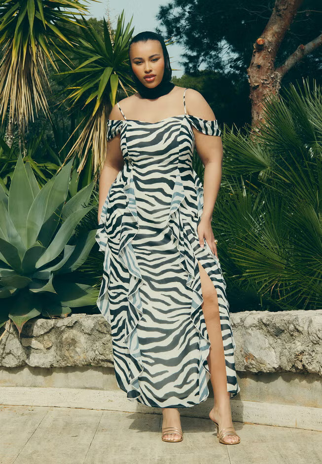 Printed Zebra Dress | Eloquii