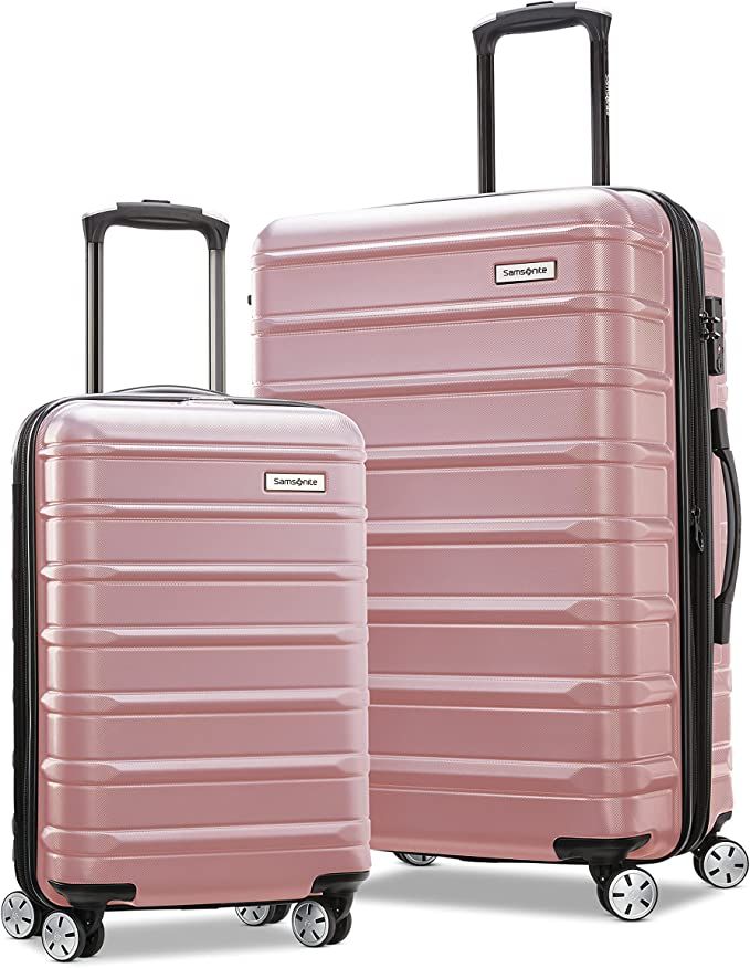 Samsonite Omni 2 Hardside Expandable Luggage, Rose Gold, 2-Piece Set (20/24) | Amazon (US)