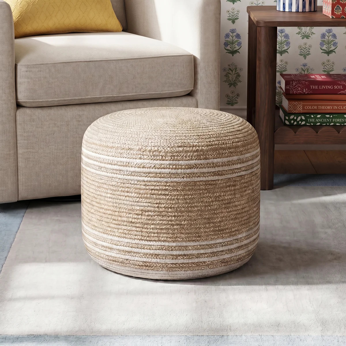 Heatherly Upholstered Pouf | Wayfair North America