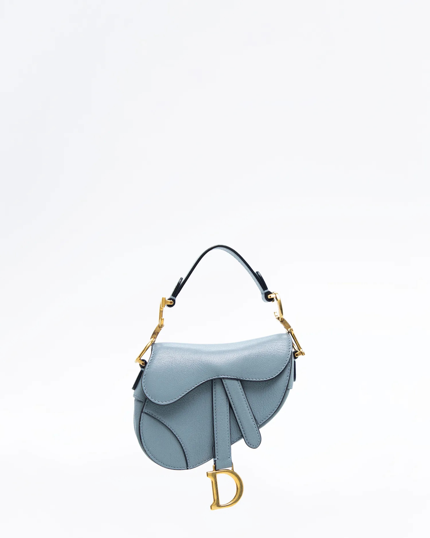 Micro Leather Saddle Bag | Vivrelle