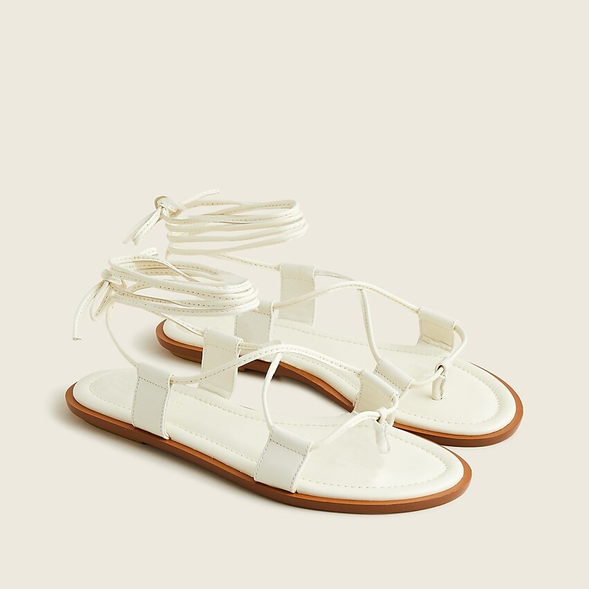 Sorrento lace-up gladiator sandals in leather | J. Crew US