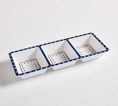 Cabana Americana Outdoor Melamine Multi Condiment Server | Pottery Barn (US)