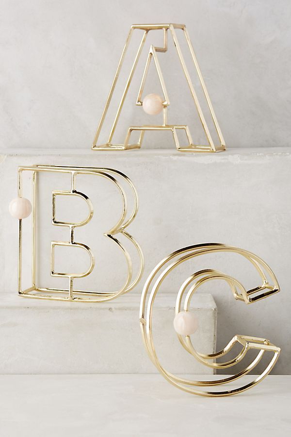 Illusion Monogram Letter | Anthropologie (US)