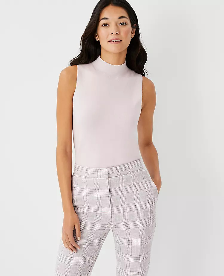 Ribbed Mock Neck Sweater Shell | Ann Taylor | Ann Taylor (US)