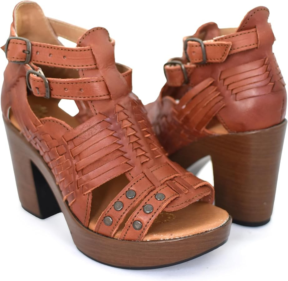 Macarena Collection Womens Shoes Leather Sandals for Women Huarache | Handmade Mexican Sandals Wo... | Amazon (US)