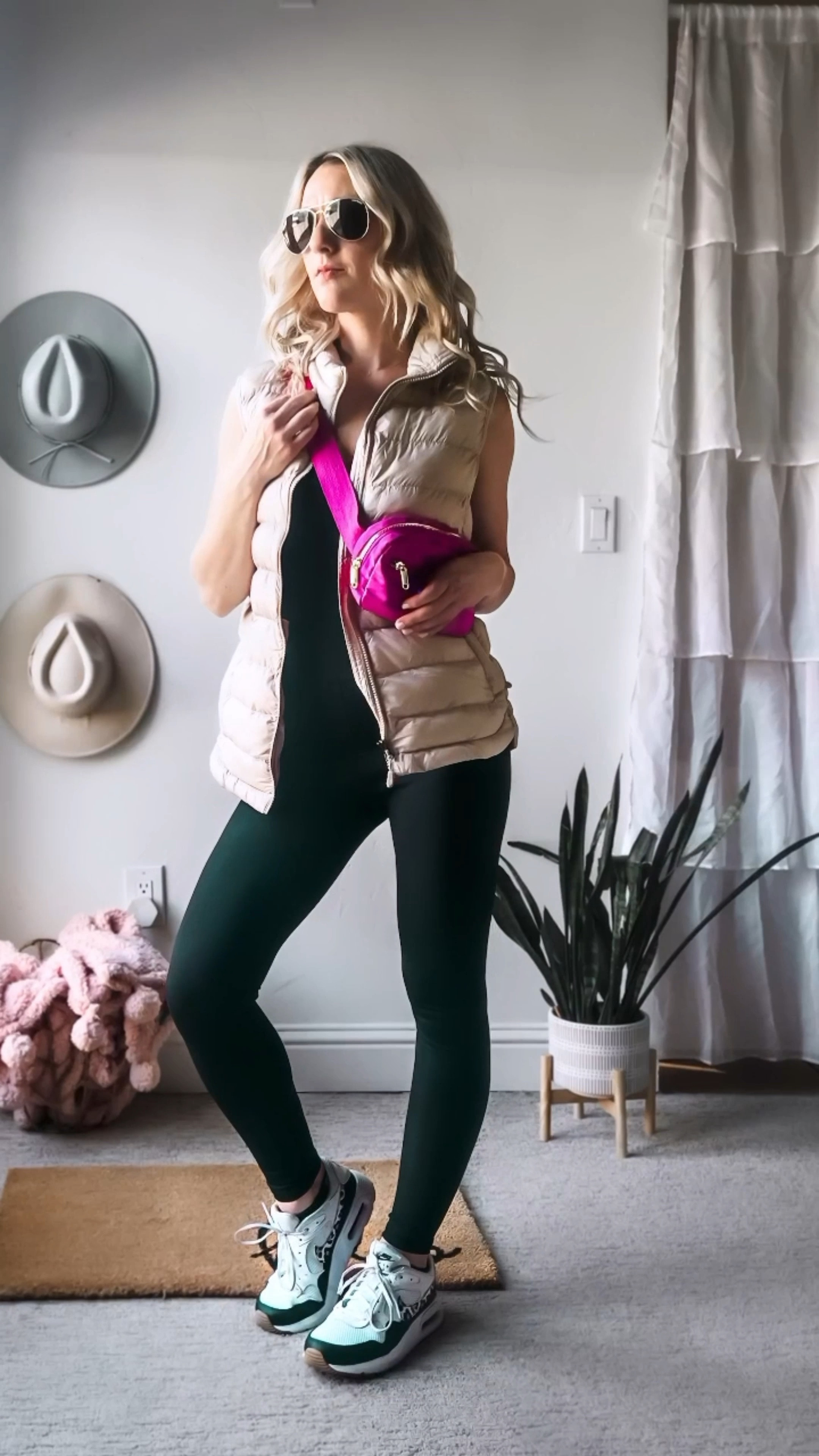 My #TargetStyle REVIEW ⭐️⭐️⭐️⭐️⭐️

Completely OBSESSED with these #fallfashion #targetfinds. 

Outfit 1: Completely LOVE the Clay Pink hue in these pocketed #workout #leggings. And the one strap workout bra is the perfect stylish touch. The teal vintage washed hoodie is a sweet + fun addition to keep you cozy and MOTIVATED! 

Outfit 2: An Easy #OOTD with this black stretchy bodysuit overlayed by a light quilted puffer vest and super cute belt bag. 🎽

Outfit 3: Love me a classic #jeanskirt, a tucked blousy camisole and the most awesomely studded, white ankle #cowboyboots. I literally wear them with EVERYTHING. They are a MUST!! 👢. The black chain belt is the PERFECT accessory to jazz up any outfit! SERIOUSLY! 

Outfit 4: Same amazing camisole - but in BLACK!! Loving the fit of these highwaisted Camo Pants! With a little cuff at the bottom and some sleek black ankle booties you are ready to go ANYWHERE in comfort & style! 

#LTKSale #LTKfindsunder50 #LTKSeasonal