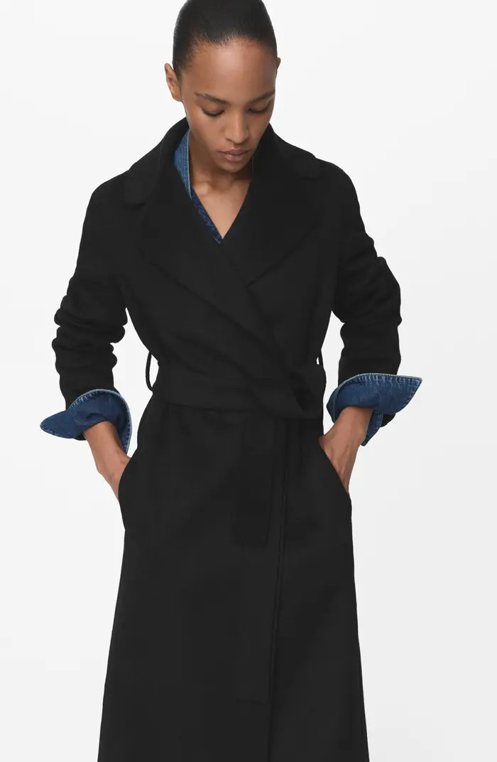 Wool Blend Wrap Coat | Nordstrom