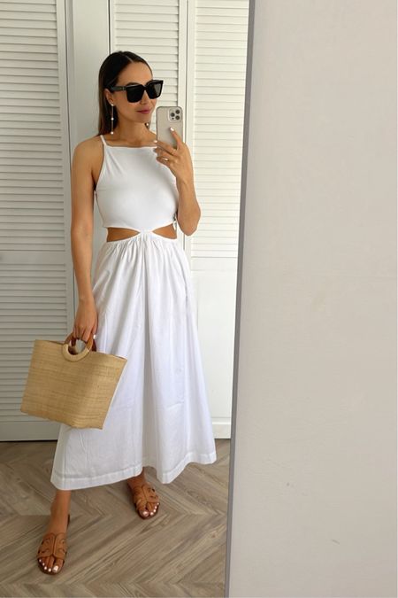 White dress xs / Miami / beach vacation outfit / travel 

- dress - linked to this year’s style (on sale at Abercrombie for 15% off this weekend + use the code: DRESSFEST for an additional 15% off) 
- added on some other resort/ beach style selects 

#LTKSaleAlert #LTKFindsUnder100 #LTKTravel