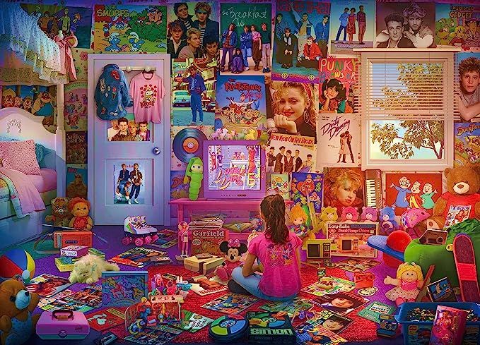 Daydreams '80s and '90s Pop Culture 1000-Piece Jigsaw Puzzle by Rachid Lotf | Educational Brain Teas | Amazon (US)