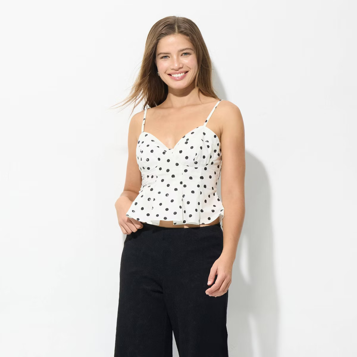 Women's Pleated Poplin Cami - Wild Fable™ Pink XL | Target