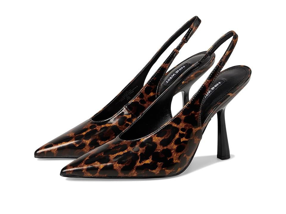 Nine West Kates Women's Shoes Leopard Patent : 9.5 M, Synthetic | Zappos