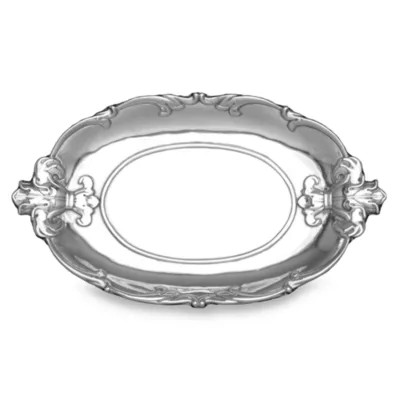 Arthur Court Designs Fleur de lis 13-Inch Oval Tray | Bed Bath & Beyond | Bed Bath & Beyond