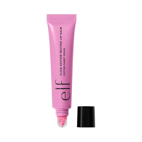 e.l.f. Glow Reviver Melting Lip Balm, Hydrating Tinted Lip Balm For A Glossy Finish & Soft, Supple Lips, Vegan & Cruelty-Free, Cotton Candy Crush | Amazon (US)