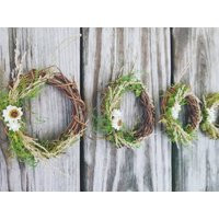 Floral Wreath Favors. Mini Floral Wreaths. Wedding Bridal Shower Baby Party Boho Macrame | Etsy (US)