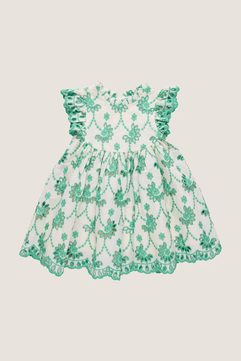 Kelly Green Eyelet Cynthia Dress | Tuckernuck (US)