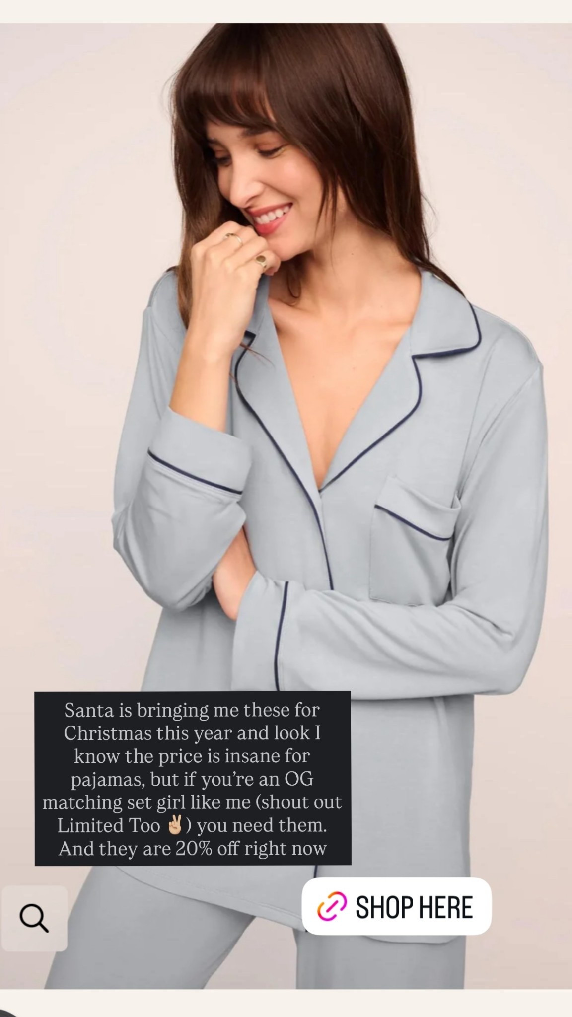 Santa is bringing me these for Christmas this year and look I know the price is insane for pajamas, but if you’re an OG matching set girl like me (shout out Limited Too ✌🏼) you need them. 
And they are 20% off right now

#LTKHoliday #LTKGiftGuide #LTKmomlife