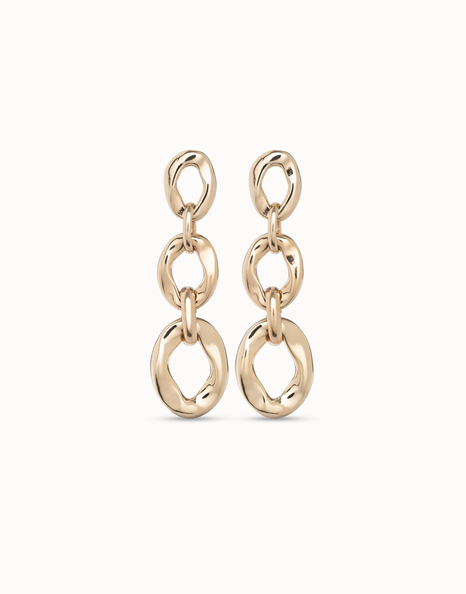 Drop earrings with 3 links | UNOde50