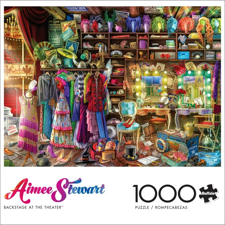 Buffalo Games 1000-Piece Aimee Stewart Backstage at the Theater Jigsaw Puzzle - Walmart.com | Walmart (US)